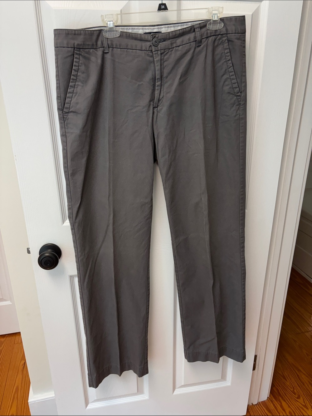Women’s Gap 14tall Charcoal Gray Straight-Leg Pants
